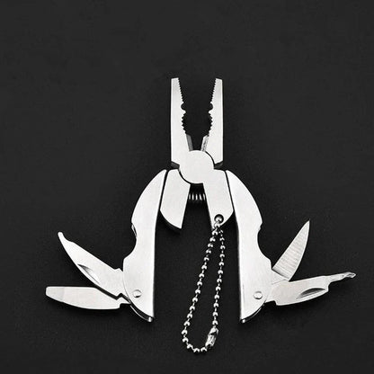 BowLift | Mini-Multitool TrekMate | Folding Pliers with Knife | Keychain Format | Outdoor & Camping