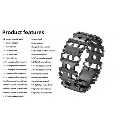 BowLift | Stainless Steel Multi Tool Bracelet