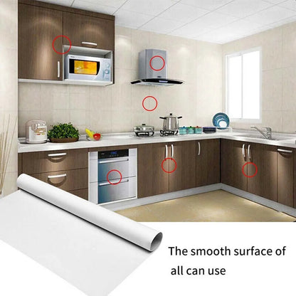 Skanto | 60x300cm Kitchen Wall Sticker - Oily, Transparent Self-Adhesive Film - Removable Protective Cover for Shelf and Drawer Decor