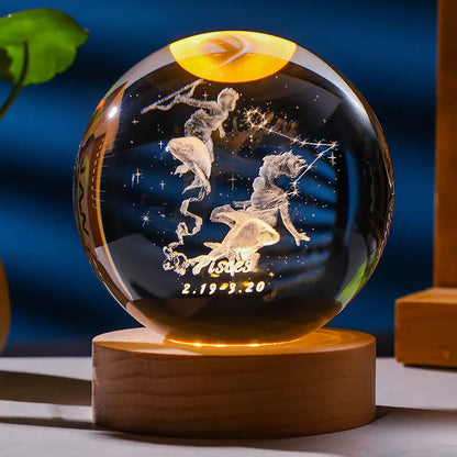 Constellation Crystal Ball Night Light | Karnz