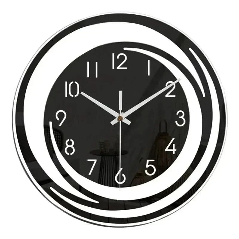 Skanto | Black Acrylic Wall Clock – Modern Scandinavian Design