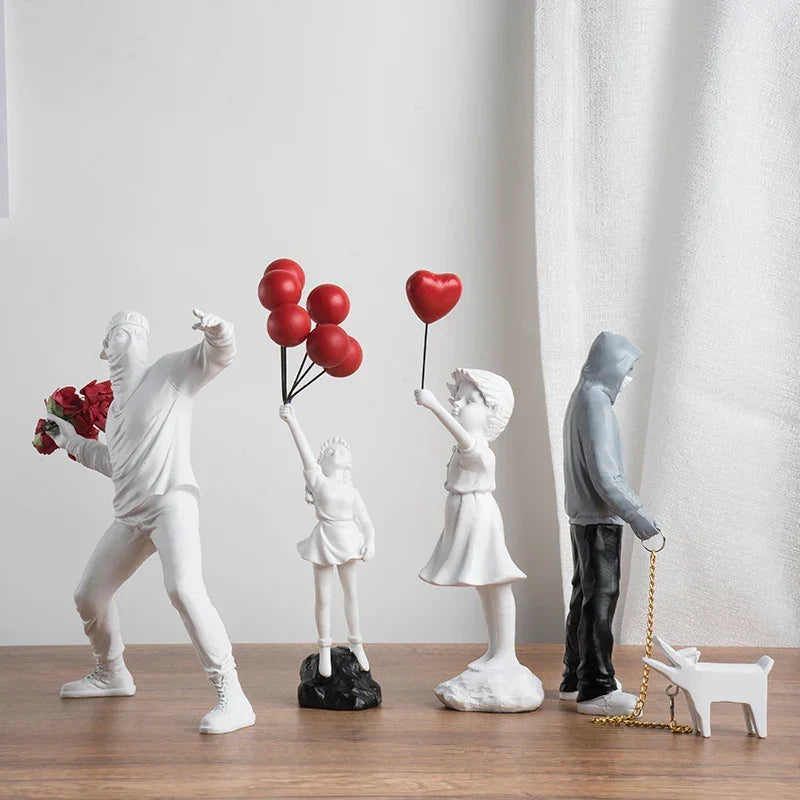 Banksy-inspired sculpture collection