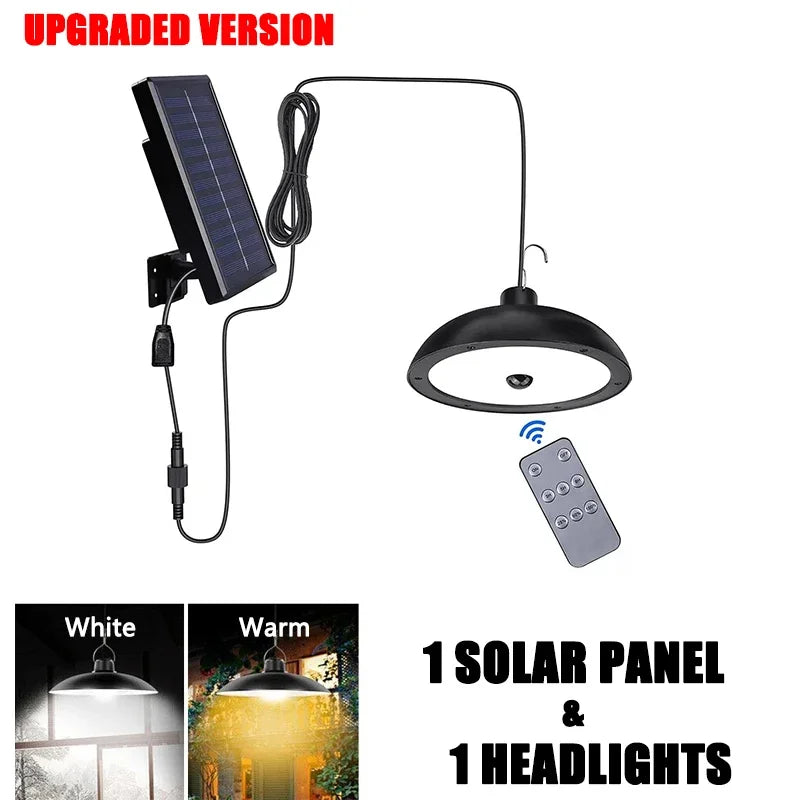 BowLift | Solivara Solar Chandelier | With Sensor & Remote Control | IP65 | Warm/Cold White | 10h Runtime
