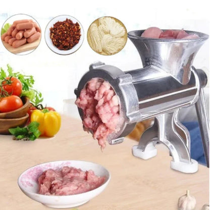 Skanto | Kraftivo Meat Grinder | Manual | Aluminum Alloy | For Ground Meat, Sausages & Dough