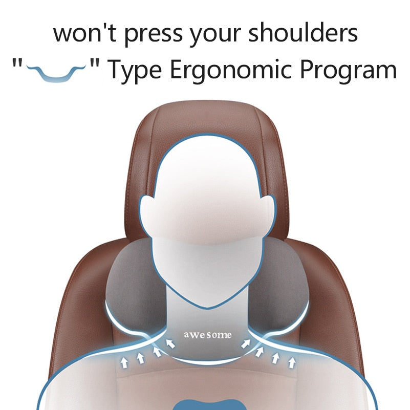 BowLift | Memory Foam Car Neck Headrest Pillow