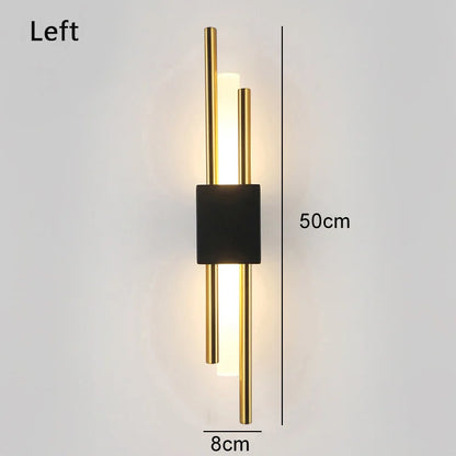 Nordic LED Wall Lamp – Contemporary Wall Sconce for Bedroom, Staircase, and Living Room | Kalsten