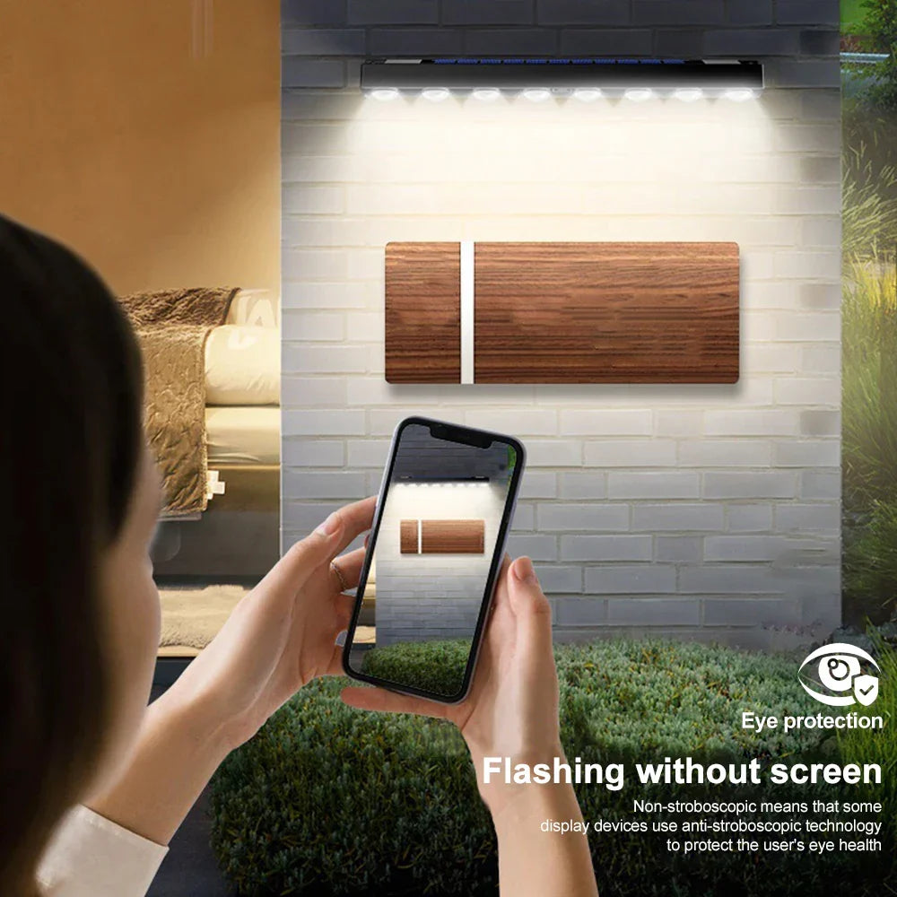 BowLift | Solavera LumiFence Solar Lights | 4-piece Set LED Outdoor Lights | IP54 Weatherproof | Aluminum | For Garden, Fence & Patio