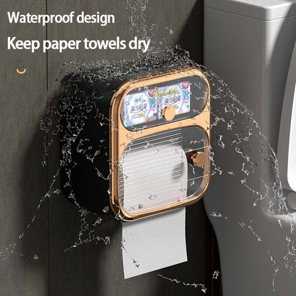 BowLift | MultiBox Wall-Mounted Toilet Paper Towel Storage Box