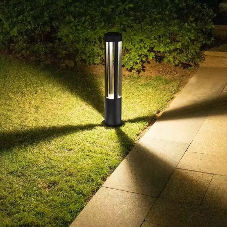 BowLift | Outdoor LED Bollard Light - Sleek Black Garden Pathway and Lawn Illuminator