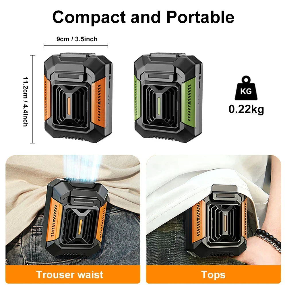 BowLift | Venturio 3-in-1 Clip Fan | With LED & Powerbank | Portable & Powerful | 4000 mAh Battery