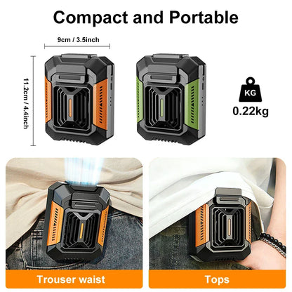 BowLift | Venturio 3-in-1 Clip Fan | With LED & Powerbank | Portable & Powerful | 4000 mAh Battery