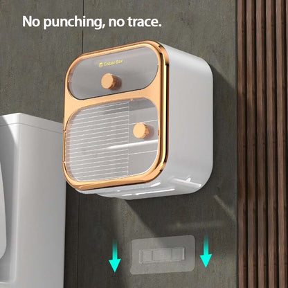 BowLift | MultiBox Wall-Mounted Toilet Paper Towel Storage Box