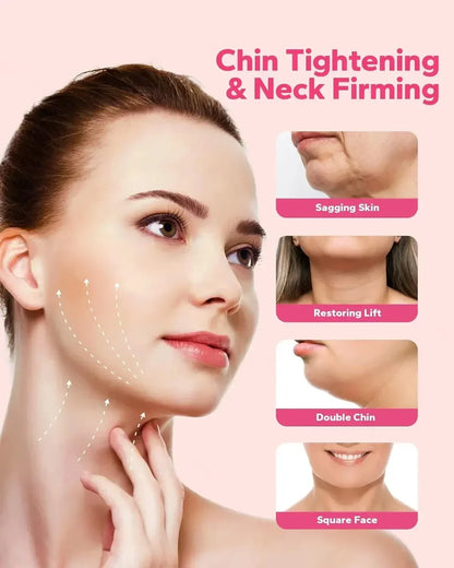 Skanto | Velfina V-Line Face Band | Double Chin Reduction & Skin Tightening | Reusable & Breathable | For Women & Men