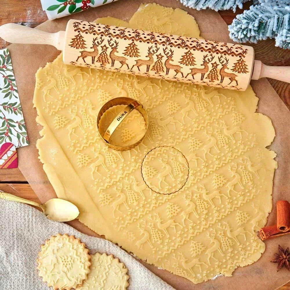 Skanto | Wooden Embossing Rolling Pins