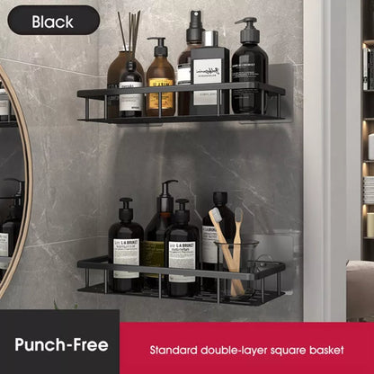BowLift | Stylish & Practical No-Drill Shower Corner Shelf – Space-Saving Bathroom Storage Rack