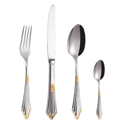 Skanto | Elegant Gold Design Cutlery Set