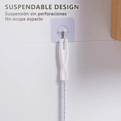 BowLift | Drainova Pipe Cleaner Brush | Flexible & Reusable | For Bathroom & Kitchen | 45–65 cm