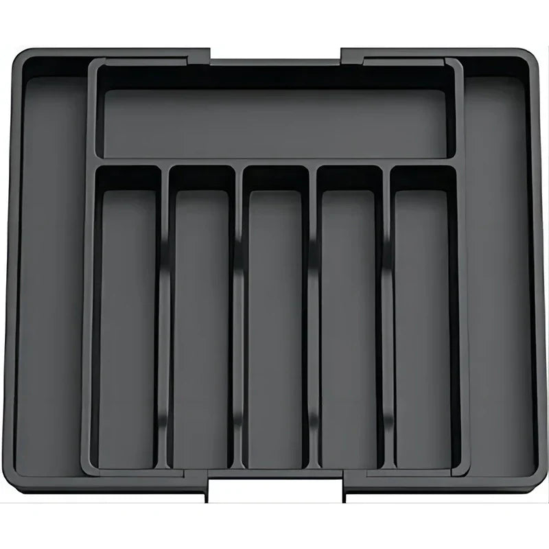 Skanto | Modulora Cutlery Drawer Insert | Expandable Cutlery Organizer | Adjustable PP Storage System | 38×35 cm