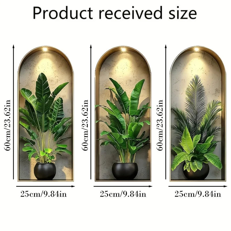 BowLift | Verdeco wall stickers | wall sticker plants 3D | watercolor look | self-adhesive & residue-free | living & bedroom decor