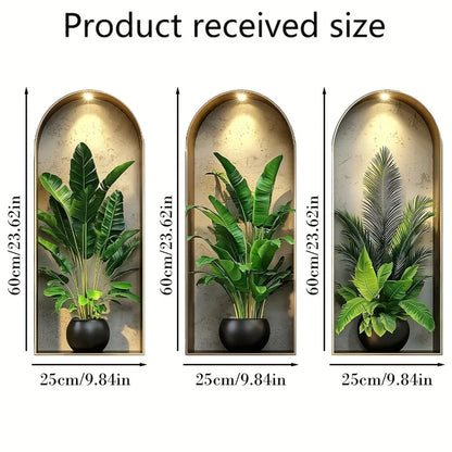 BowLift | Verdeco wall stickers | wall sticker plants 3D | watercolor look | self-adhesive & residue-free | living & bedroom decor