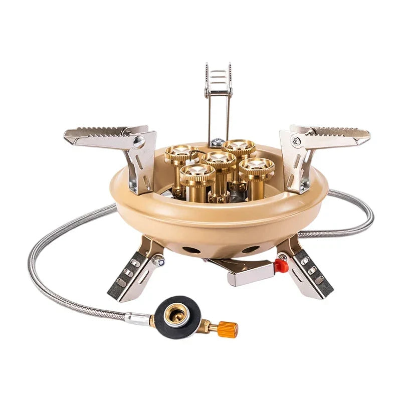 Skanto | Flamurion Camping Gas Stove 16000W with Piezo Igniter | Foldable High-Pressure Gas Stove for Outdoors and Emergencies | For Butane/Propane