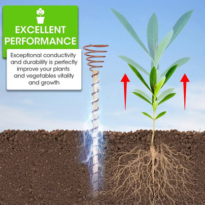 BowLift | VerdoraFlux Electroculture Plant Antennas | Copper Growth Rods for Garden & Potted Plants | Promoting Plant Growth Without Fertilizer