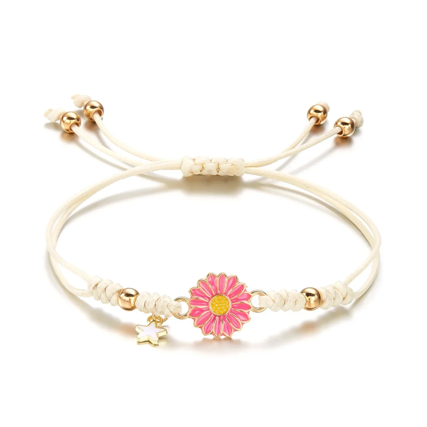 Skanto | Braided Feminine Flower Star Bracelet