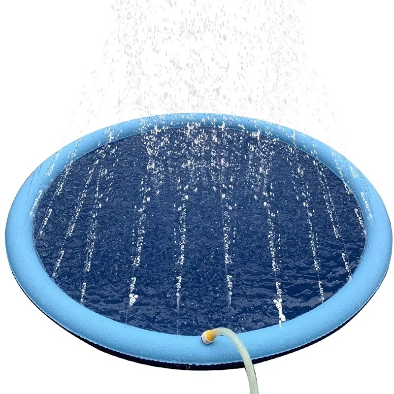 BowLift | Summer Dog Splash Pad with Sprinkler – 60"/67" Outdoor Cooling Fountain Mat
