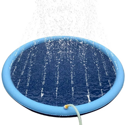 BowLift | Summer Dog Splash Pad with Sprinkler – 60"/67" Outdoor Cooling Fountain Mat