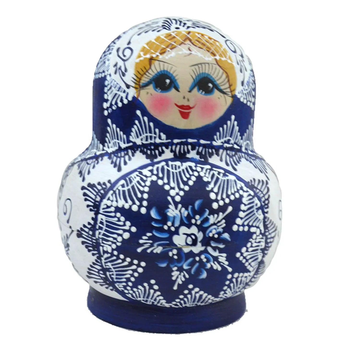 Skanto | 10 Piece Set of Wooden Russian Matryoshka Dolls