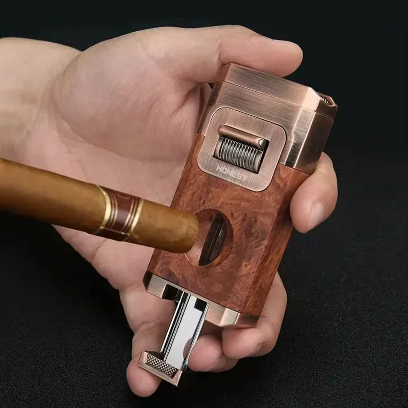 Metal Double Jet Flame Windproof Butane Lighter | Karnz