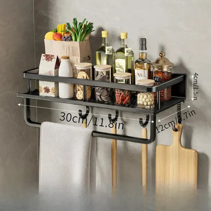 Black Kitchen Shelf