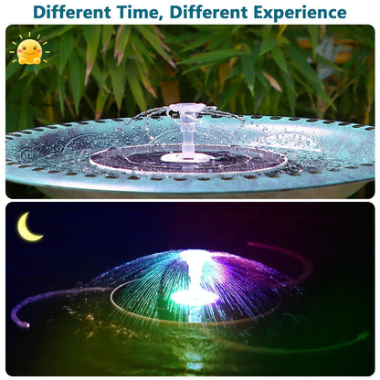 BowLift | Solavera Solar Fountain Pump 6.5W | With LED & 5000mAh Battery | 16 Nozzles | For Pond & Garden