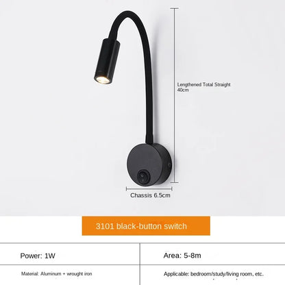 Karnz | Versatile LED Wall Light: Modern, Flexible, Perfect for Reading in Bed