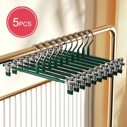 BowLift | Closyra Stainless Steel Hanger with Clips | Adjustable & Non-Slip | For Skirts, Pants & Underwear | Space-Saving & Seamless