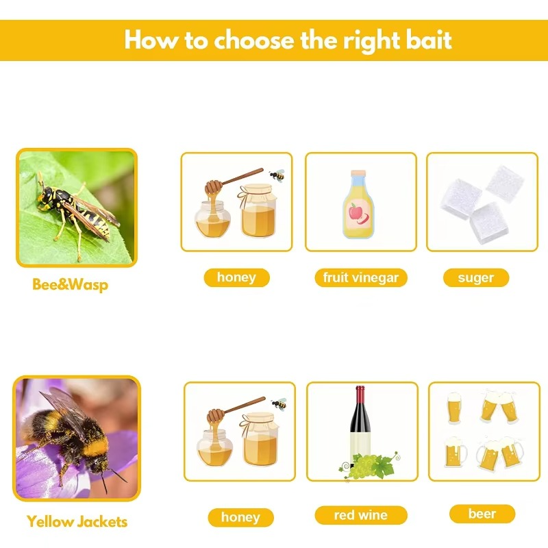 BowLift | Solar-Powered Wasp and Yellow Jacket Trap with UV Light, Reusable Outdoor Insect Catcher