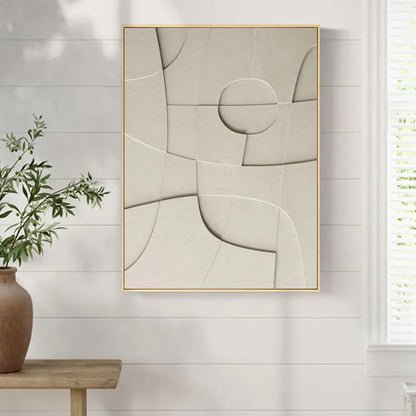 Abstract Minimalist 3d Design Wall Art Fine Art Canvas Prints Pictures For Modern Apartment Living Room Dining Room Home Office Decor | Bowlift