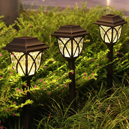 Skanto | 2-Pack Solar-Powered LED Garden Lights for Path and Landscape