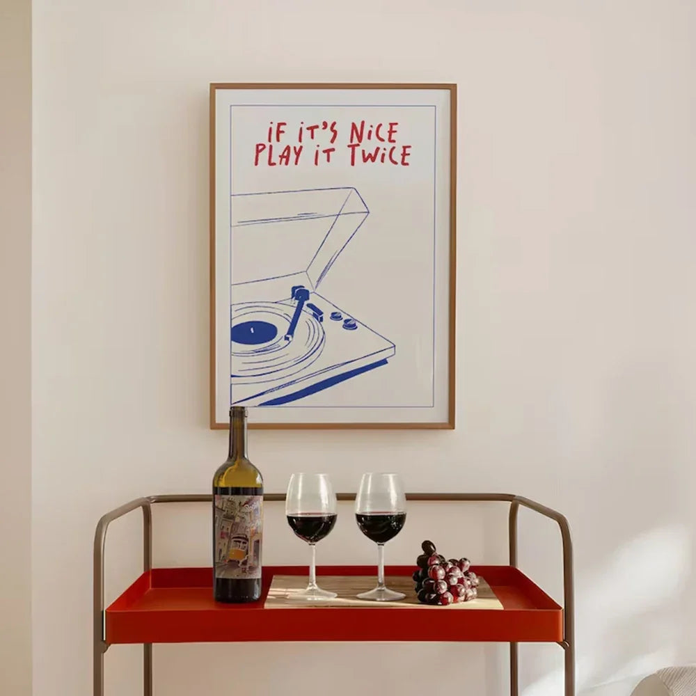 If It's Nice, Play it Twice Wall Art | Bowlift