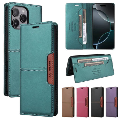 Sandsberg | RFID Leather iPhone 16/15 Magnetic Flip Wallet Case