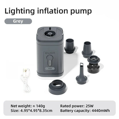 Skanto | AeroBlow Mini Outdoor Air Pump | Electric & USB Rechargeable | Portable & Wireless | For Air Mattresses & Vacuum Bags