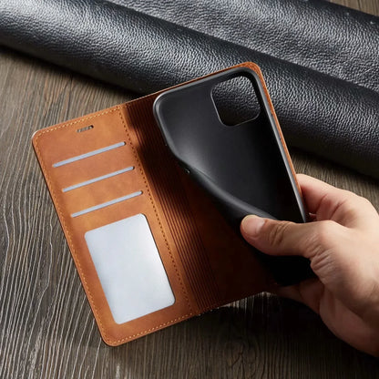 Sandsberg | iPhone Leather Wallet Case | Magnetic Card Holder Function | Multiple Colors