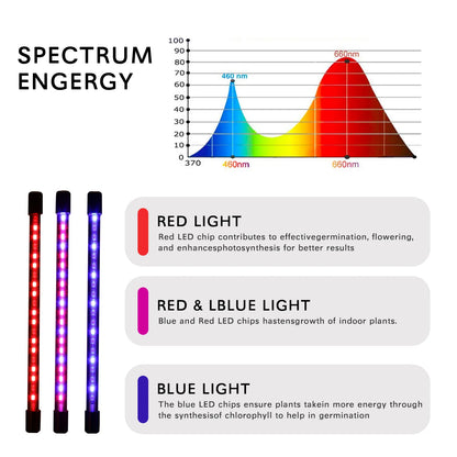 BowLift | LumiPlant LED Plant Light | USB Grow Light | 1–4 Heads | Dimmable with Timer