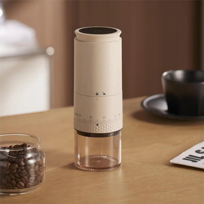 Karnz | 1500mAh Electric Coffee Grinder, Externally Adjustable, Type-C Charging. Coffee Grinder, Bean Grinder, Coffee Maker