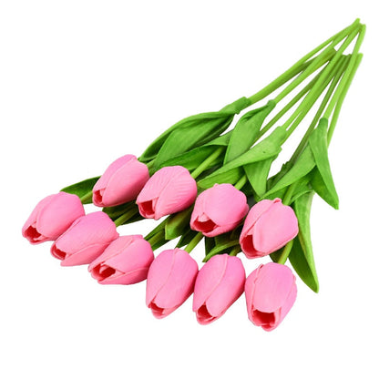 Skanto | Artificial Tulip Bouquet, Decoration (10 Pieces)