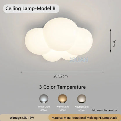 WhiteCloud Lamp – Stylish LED Wall Light for Kids Skanto