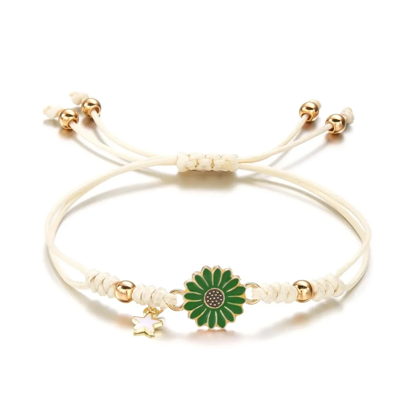 Skanto | Braided Feminine Flower Star Bracelet