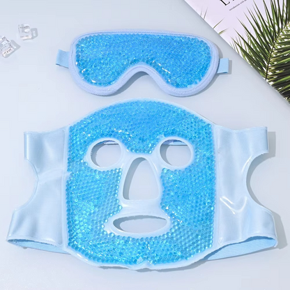 BowLift | Cold and Hot Therapy Full Face Gel Bead Mask with Eye Compress