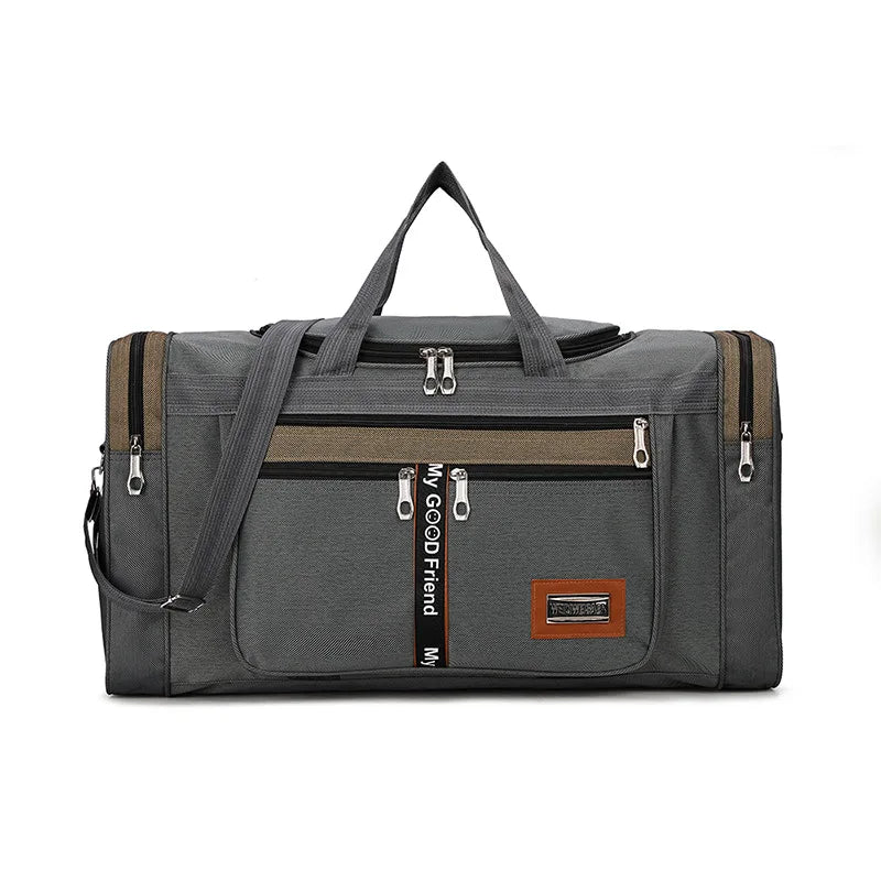 BowLift | Travinero Foldable Travel Bag Men | Large Capacity | Waterproof Shoulder Bag for Business Trips & Short Trips | Sports & Leisure Bag