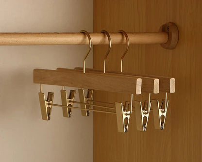 Skanto | Set of 2 Premium Cedar Wood Wide Shoulder Hangers for Clothing Organization